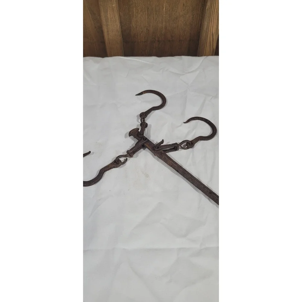 Antique Primitive Steelyard Balance Beam Scale Iron 37